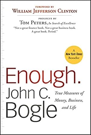 Enough: True Measures of Money, Business, and Life book cover